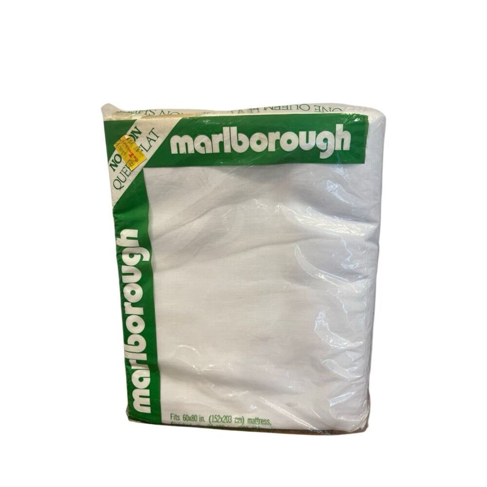 Vintage Marlborough Queen flat sheet New